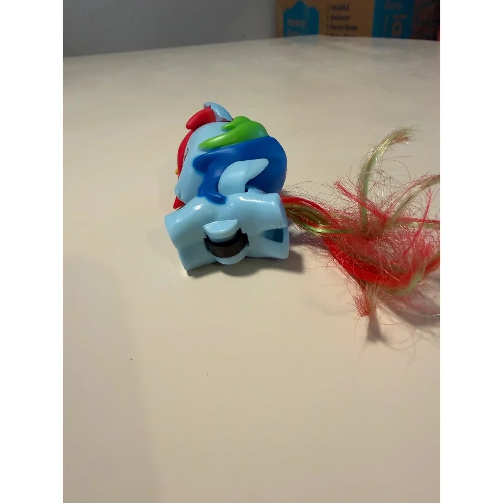My Little Pony Rainbow Dash 2018 McDonalds Happy Meal Toy Blue Figure 3 Inch